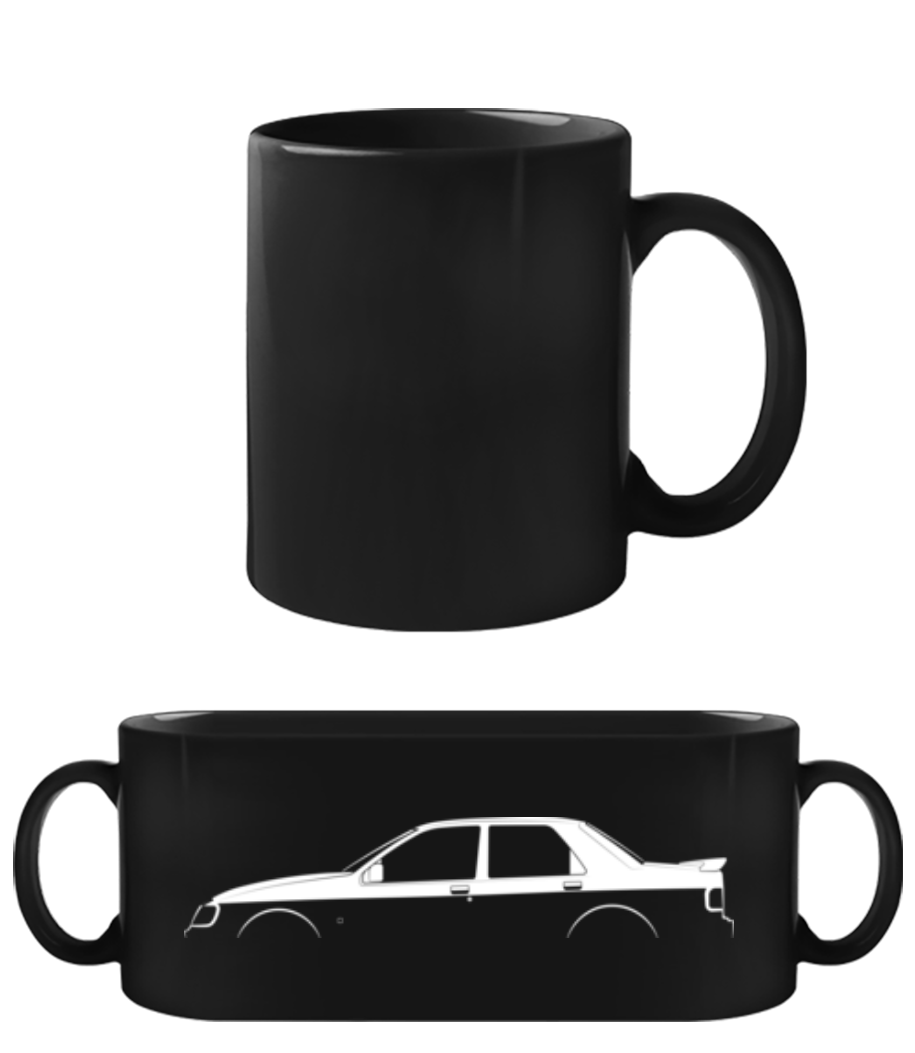 'Ford Sierra Sapphire RS C.' Silhouette · Tasse Noire