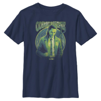 Marvel - Loki - Loki Cosmicalloki Wrong - Kids T-Shirt - Navy - Front Marvel - Loki - Loki Cosmicalloki Wrong - Kids T-Shirt - Navy - Front