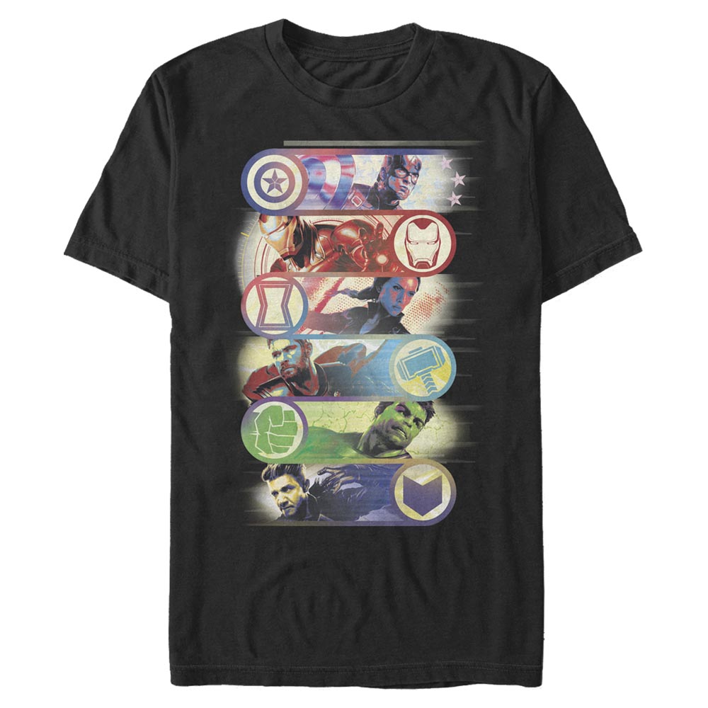 Marvel - Avengers Endgame - Photo de groupe Avengers Group Badge - Homme T-shirt
