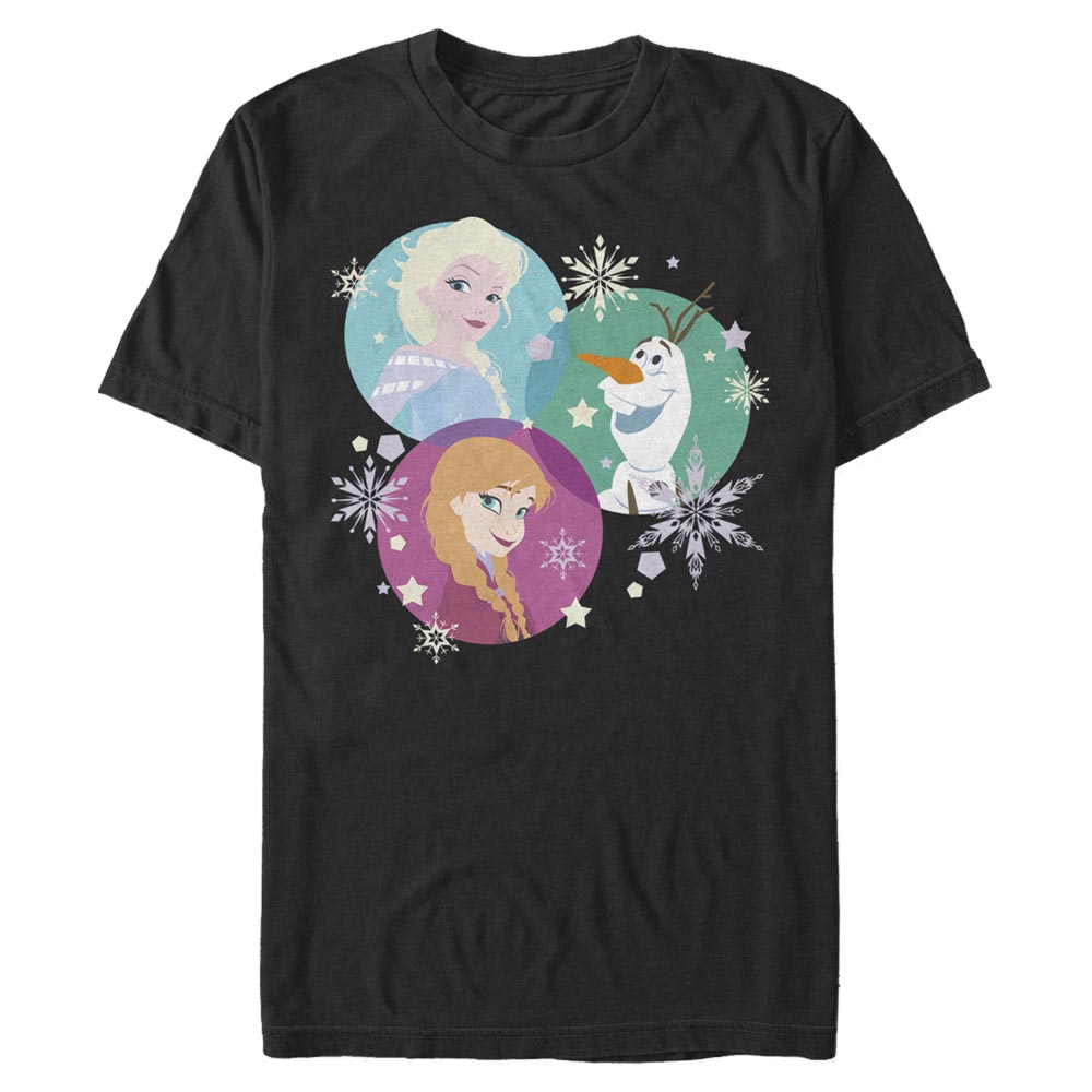Disney - La Reine des neiges - Photo de groupe Tri Sphere Snow - Homme T-shirt