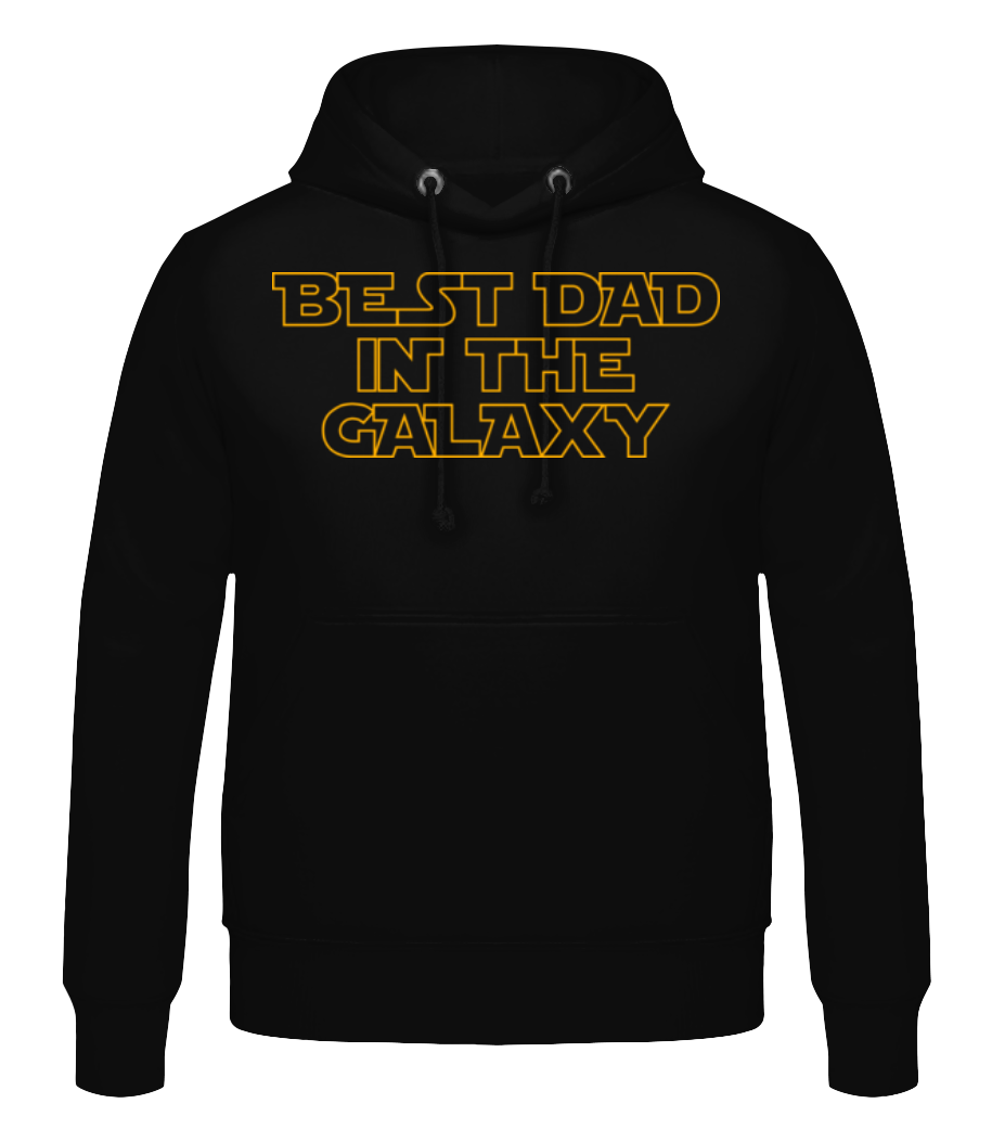 Aperçu: Best Dad In The Galaxy - Sweat à capuche Homme - Noir - Devant