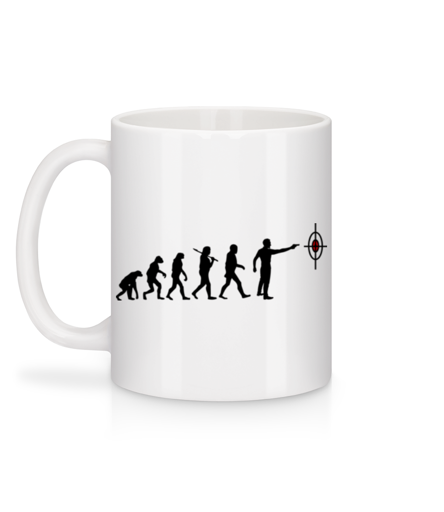 Evolution De La Fusillade - Mug en céramique blanc - Blanc - Derrière