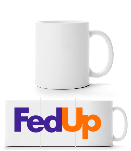 Aperçu: FedUp - Mug panorama - Blanc - Devant