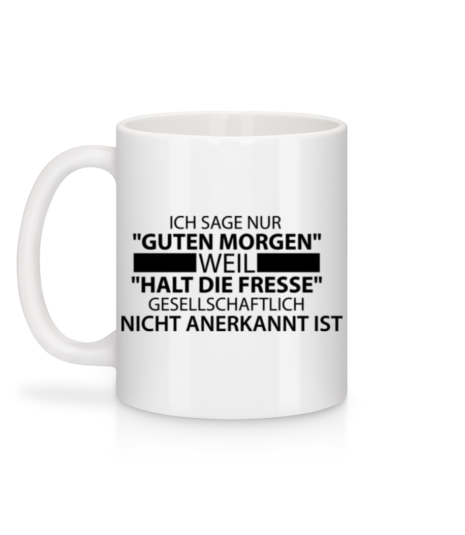 Gesellschaftlich Nicht Anerkannt - Tasse - Weiß - Hinten