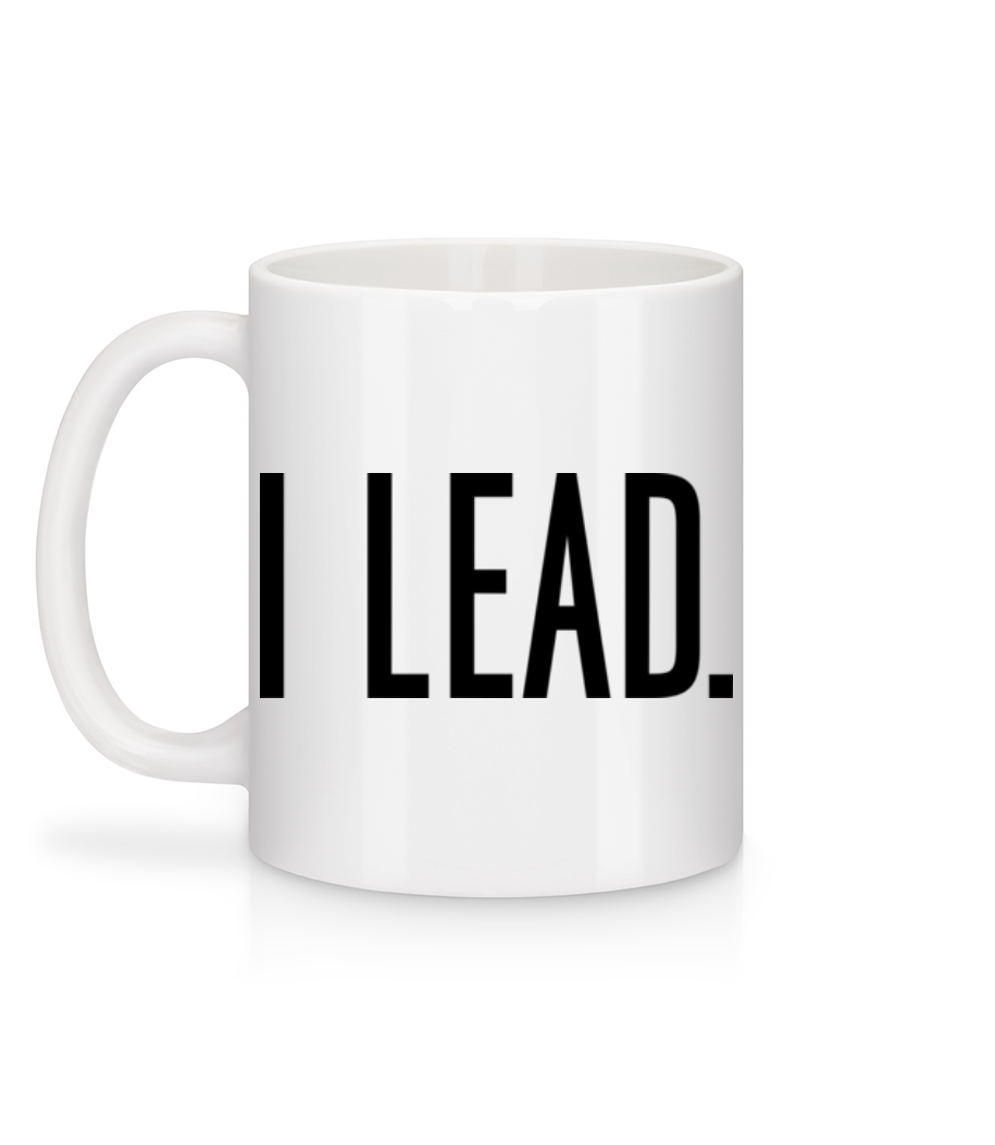 Aperçu: I Lead - Mug en céramique blanc - Blanc - Derrière