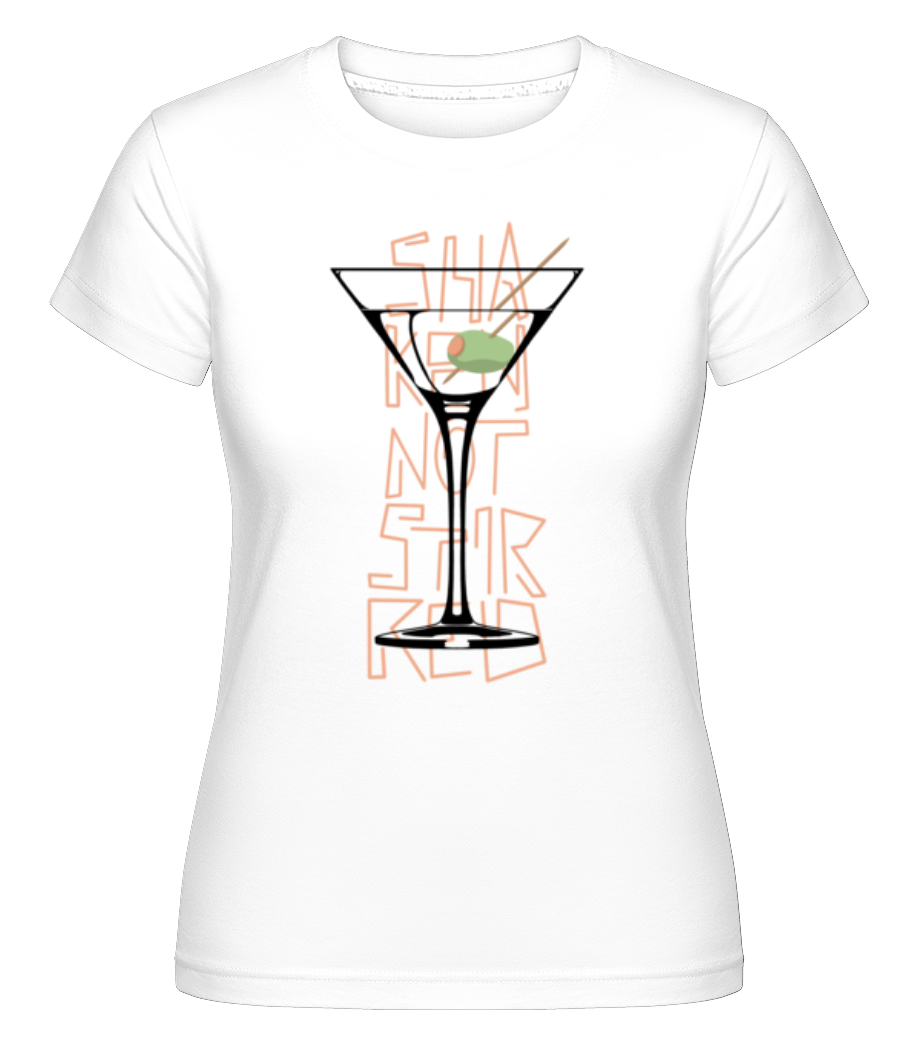 Aperçu: Shaken Not Stirred 1 -  T-shirt Shirtinator femme - Blanc - Devant