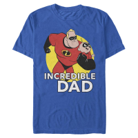Disney - Incredibles - Mr. Incredible & Jack-Jack Best Father - Father's Day - Men's T-Shirt - Royal blue - Front