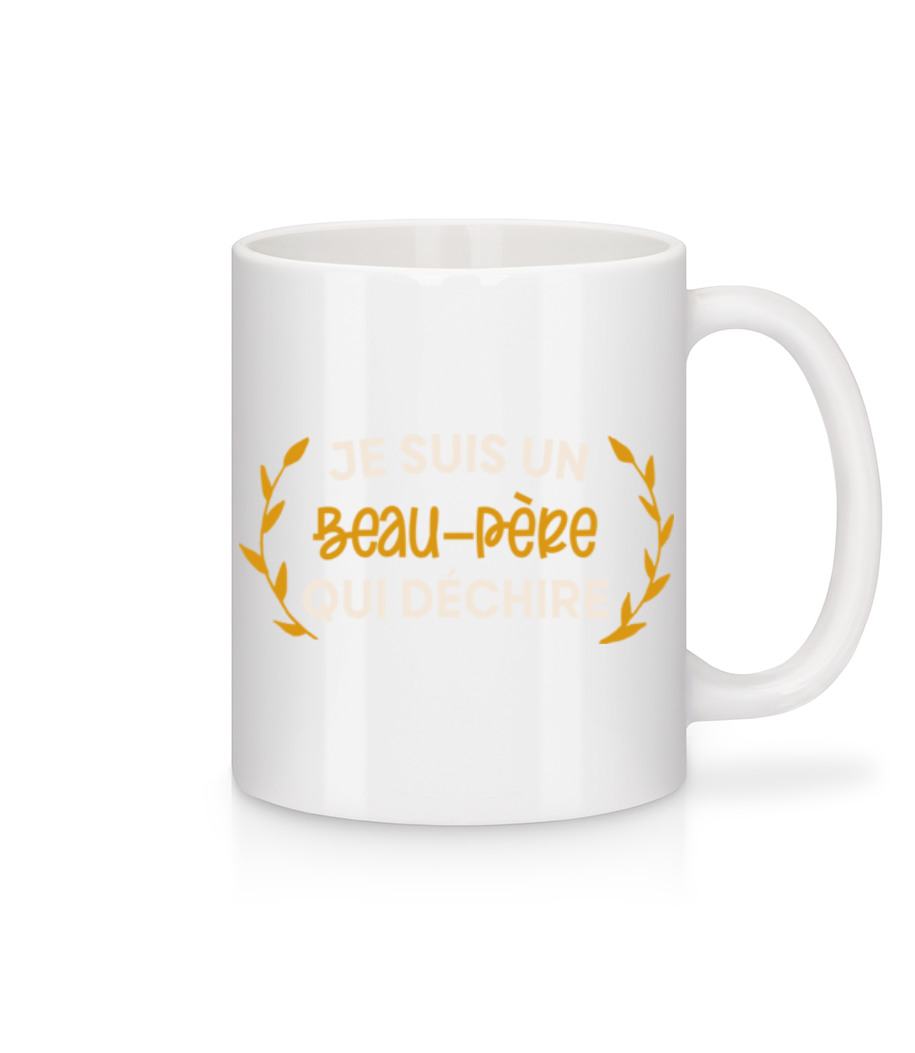 Je Suis Un Beau-père Qui Déchire · Mug en céramique blanc