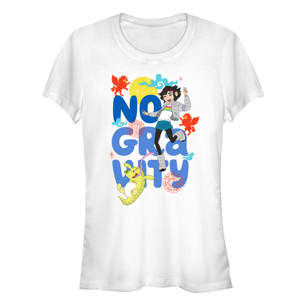 Netflix - Voyage vers la Lune - Fei Fei & Gobi No Gravity - Femme T-shirt