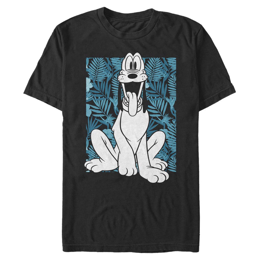 Aperçu: Disney Classics - Mickey Mouse - Pluto Thirty - Homme T-shirt - Noir - Devant