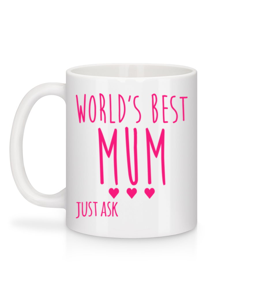 Aperçu: World's Best Mum - Mug en céramique blanc - Blanc - Derrière