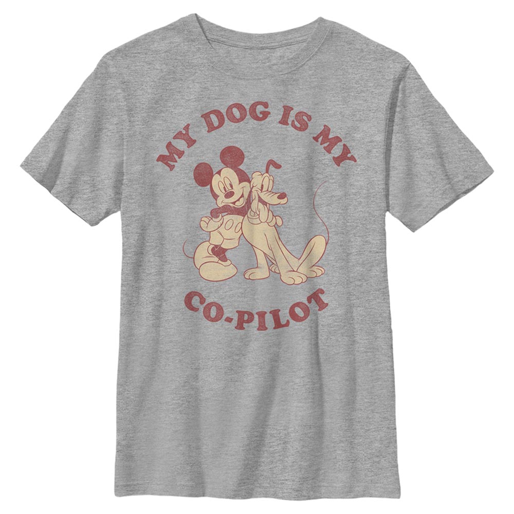 Disney Classics - Mickey Mouse - Mickey et Pluto Copilot - Enfant T-shirt