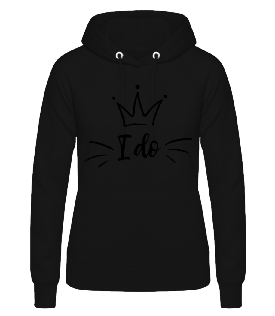 I Do - Frauen Hoodie - Schwarz - Vorne
