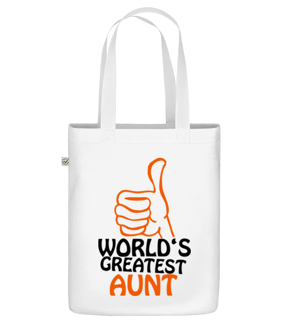 World's Greatest Aunt · Sac en toile bio