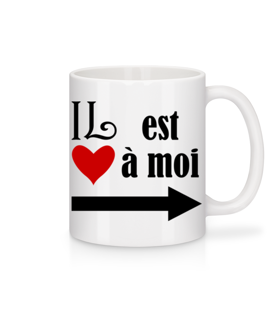 Il Est À Moi · Mug en céramique blanc