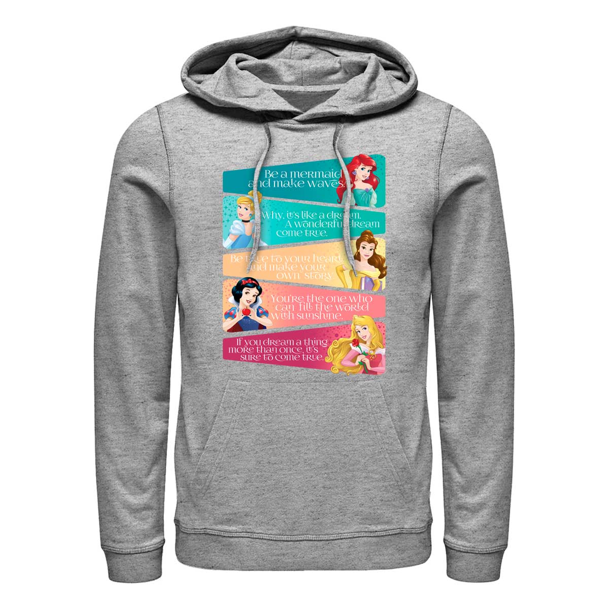 Disney - Princesses Disney - Photo de groupe Princess Adjectives - Unisex Sweat à capuche