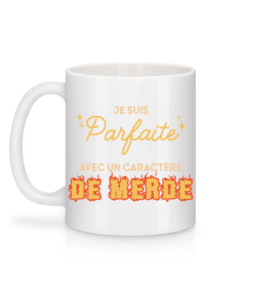 Je Suis Parfaite - Mug en céramique blanc - Blanc - Derrière