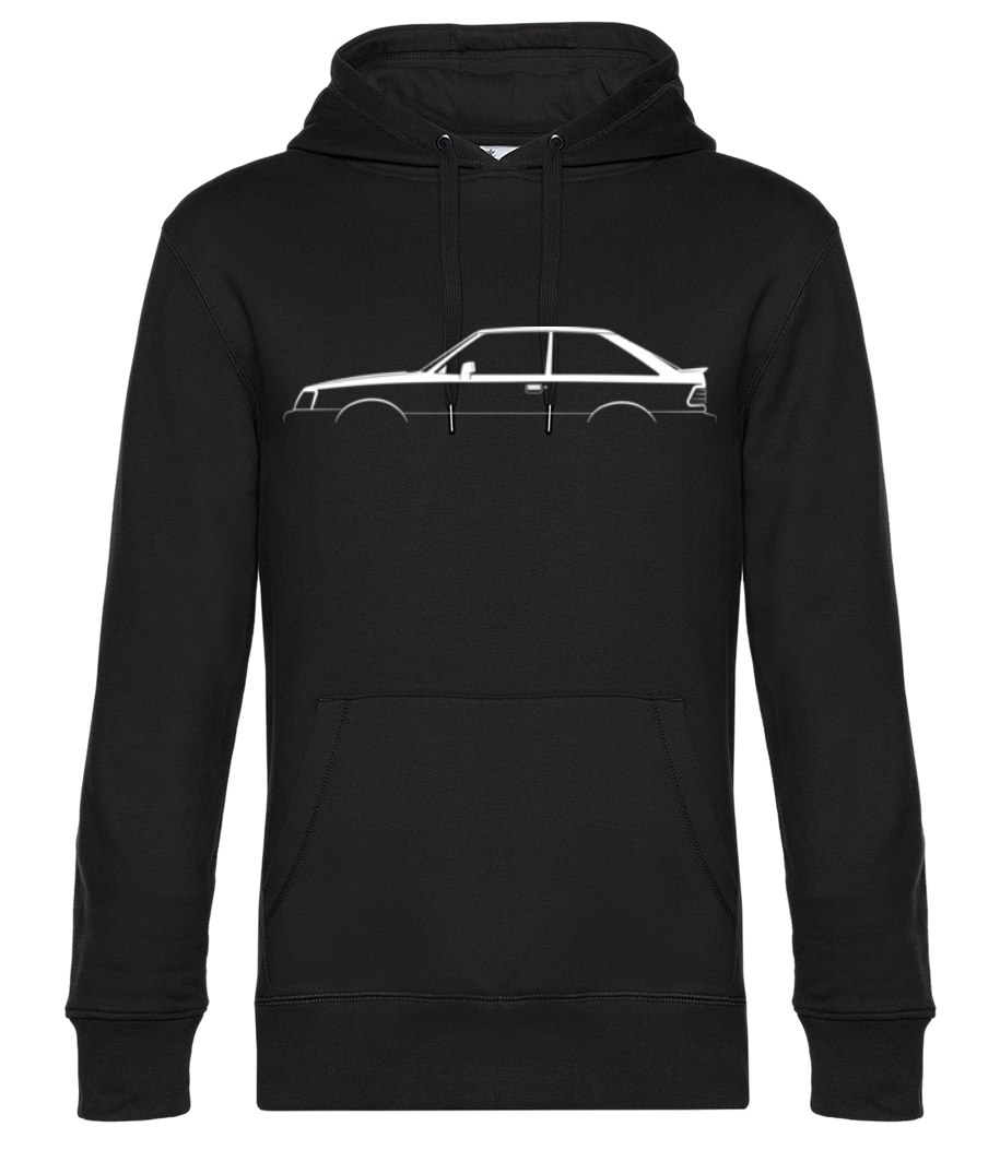 'Ford Escort GT (1987)' Silhouette - Sweat à capuche premium Unisexe - Noir - Devant