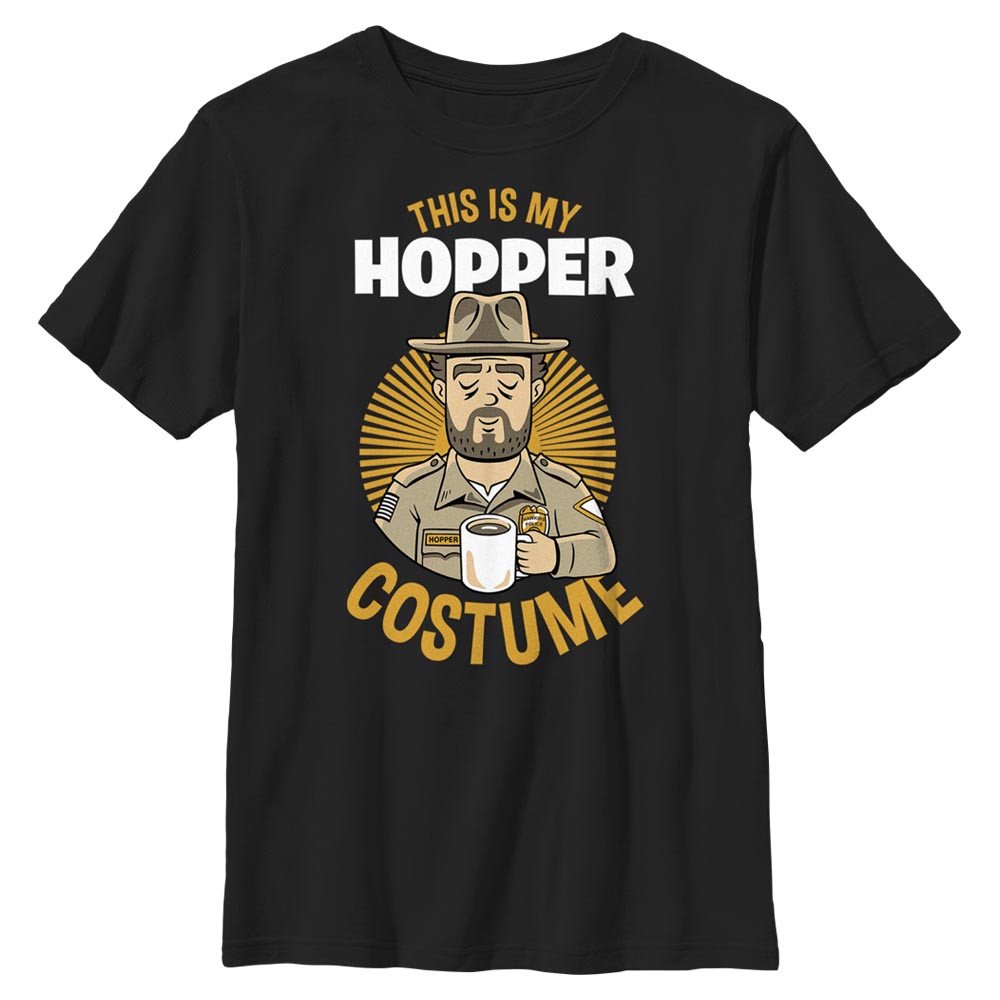 Netflix - Stranger Things - Hopper Costume - Halloween - Enfant T-shirt
