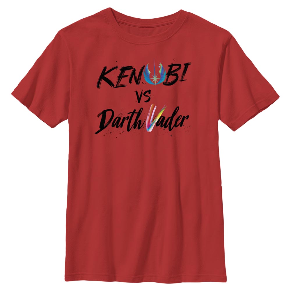 Star Wars - Obi-Wan Kenobi - Obi-Wan Kenobi & Darth Vader Kenobi Vader Lettering - Kinder T-Shirt