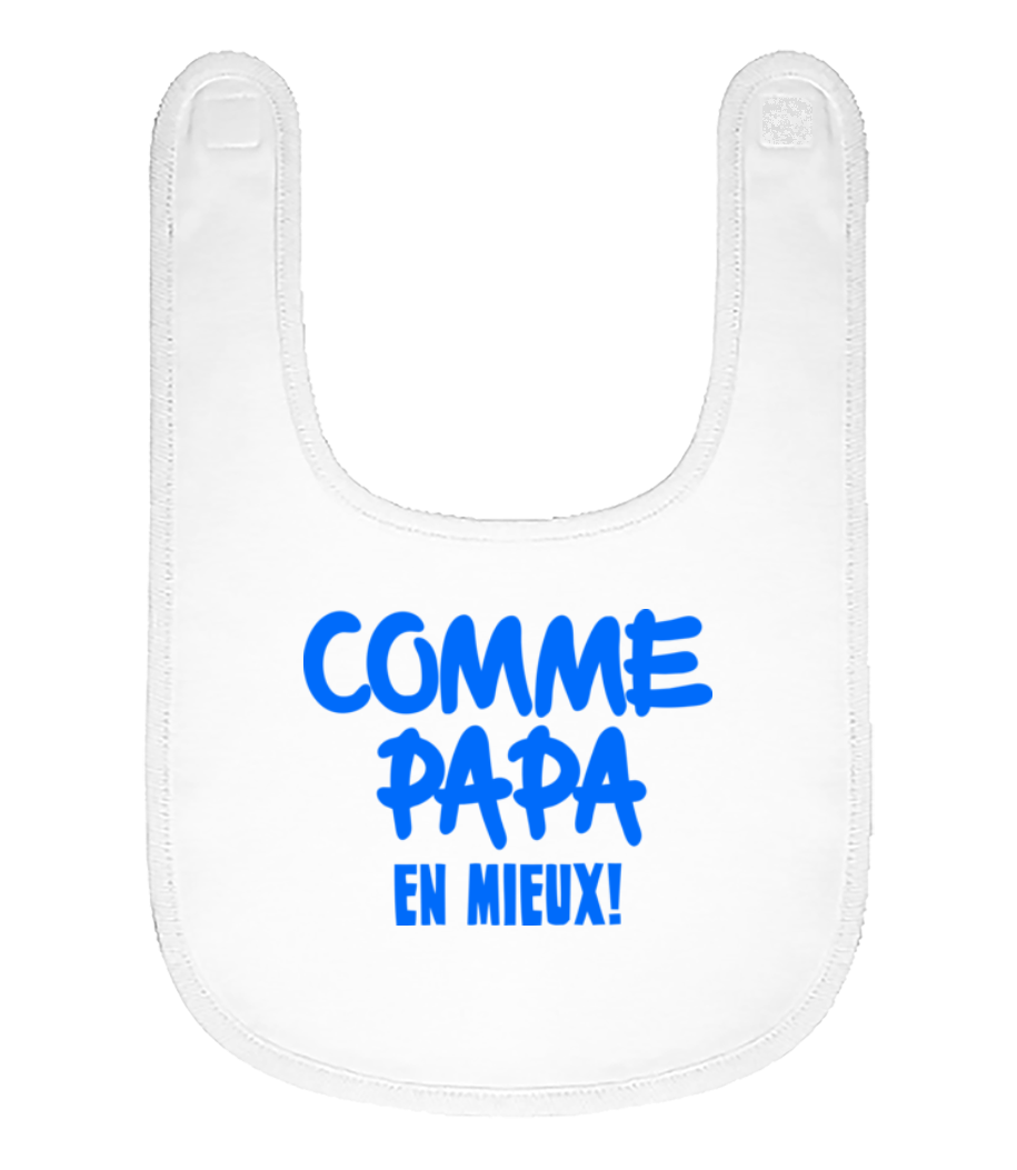 Comme Papa, En Mieux! · Bavoir Bébé bio
