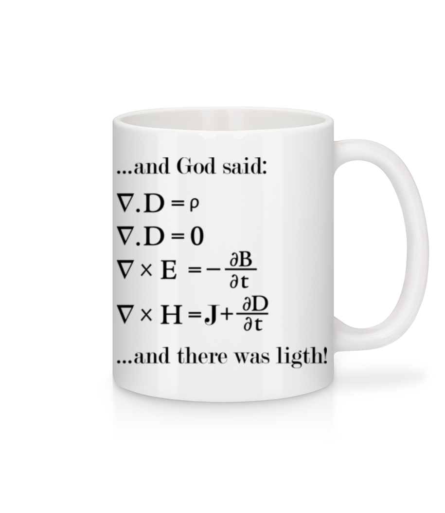 And There Was Light · Mug en céramique blanc