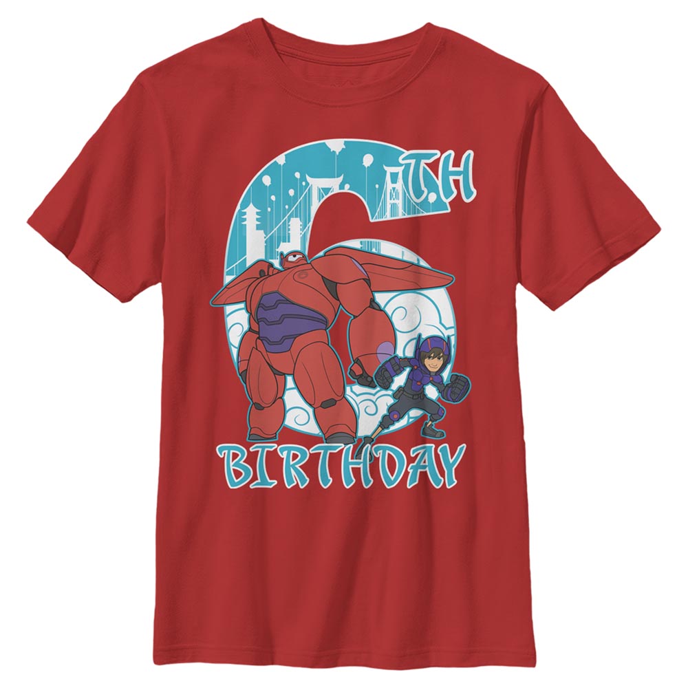 Disney - Les Nouveaux Héros - Baymax & Hiro Baymax 6 Years - Birthday - Enfant T-shirt