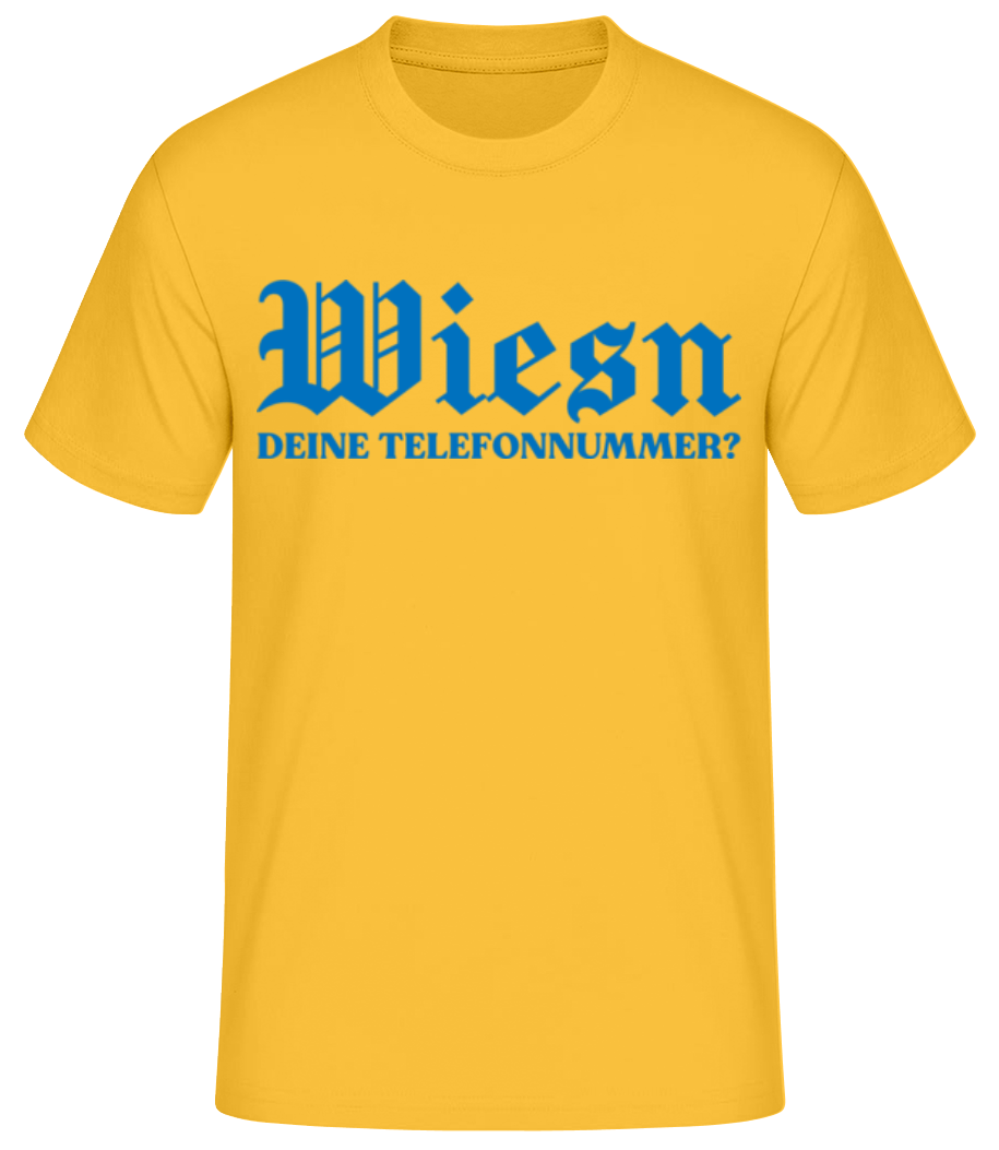 Wiesn Deine Nummer · Männer Basic T-Shirt