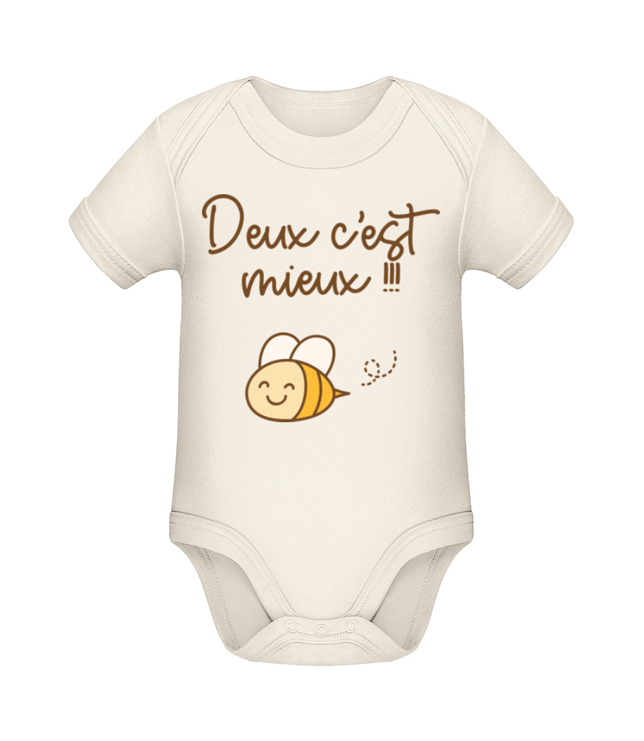 Deux C’est Mieux · Body manches courtes bio