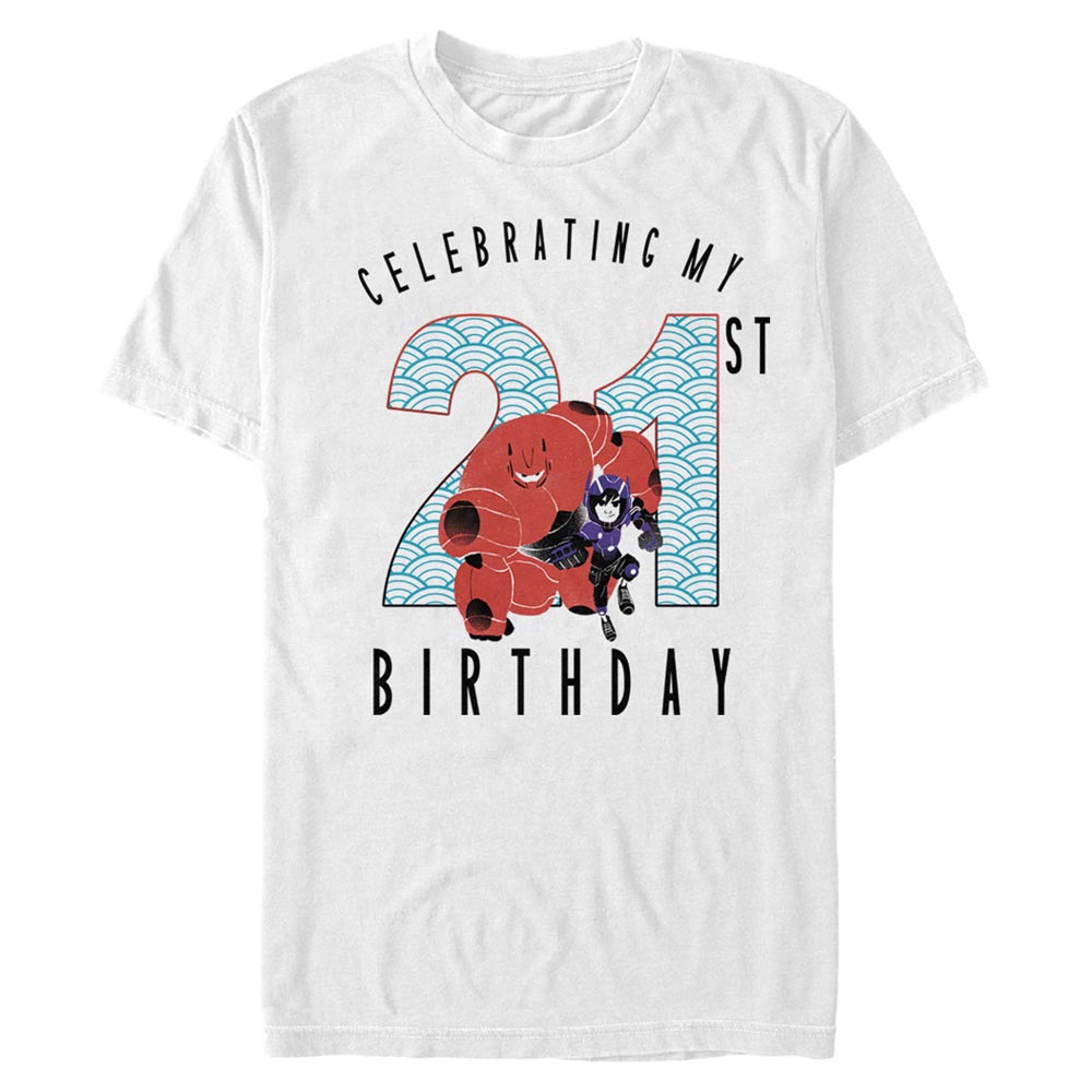 Disney - Les Nouveaux Héros - Big Hero 6 Movie Baymax 21 Years - Birthday - Homme T-shirt