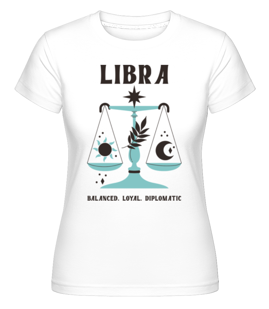 Libra -  T-shirt Shirtinator femme - Blanc - Devant