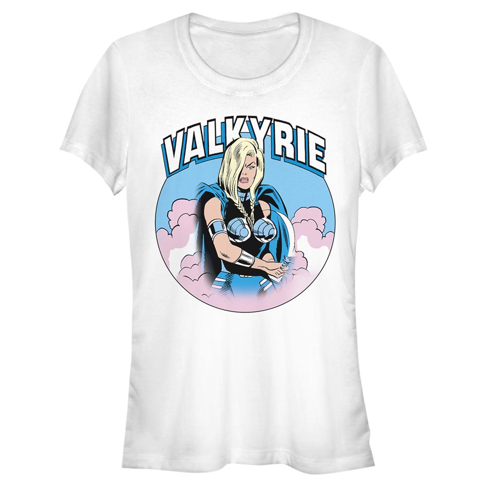 Aperçu: Marvel - Valkyrie Clouds - Femme T-shirt - Blanc - Devant