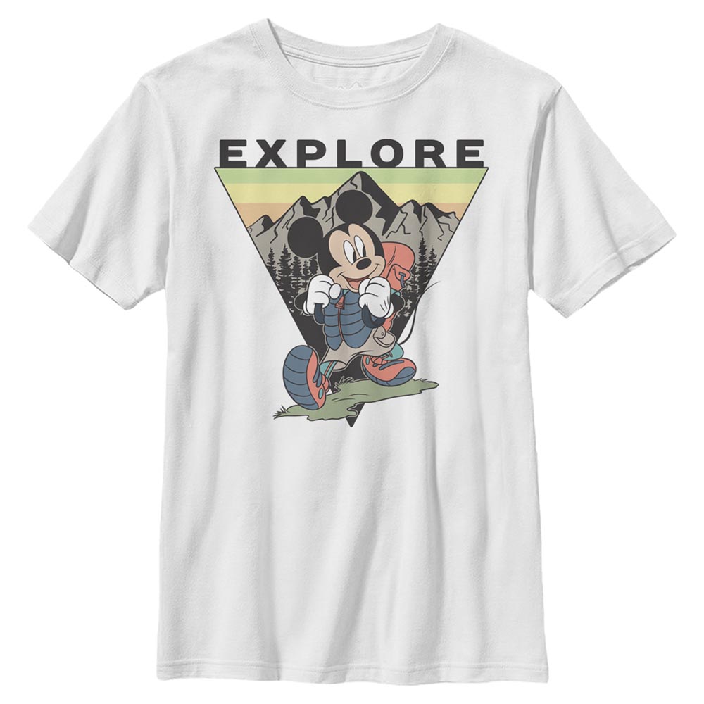 Disney - Mickey Mouse - Mickey Mouse Explore Mickey Travel - Enfant T-shirt