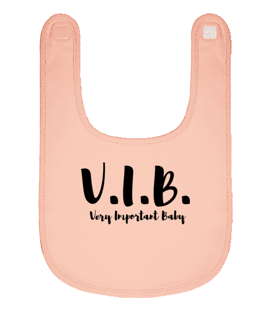 Very Important Baby - Bavoir Bébé bio - Rose - Devant