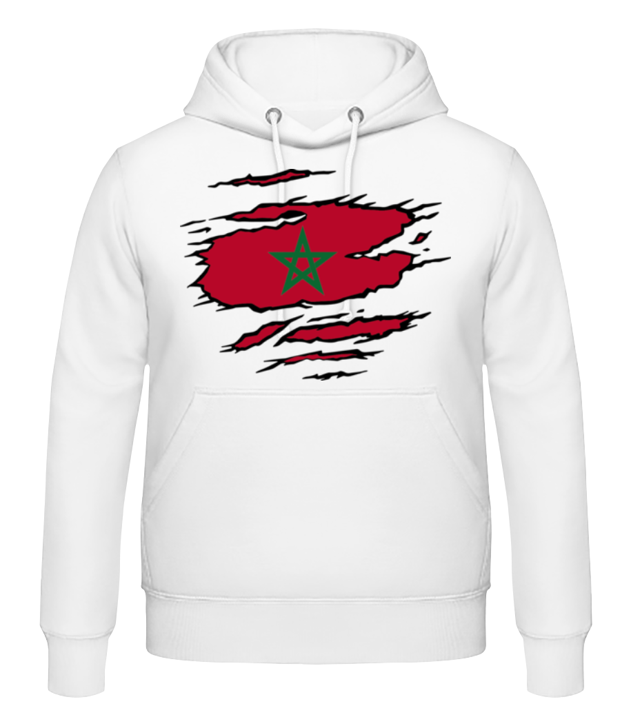 Drapeau mûré Maroc · Sweat à capuche Homme