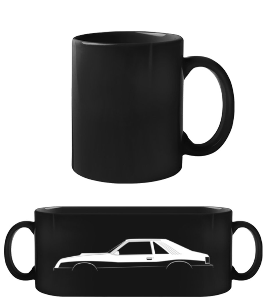 'Ford Mustang McLaren M81' Silhouette · Tasse Noire