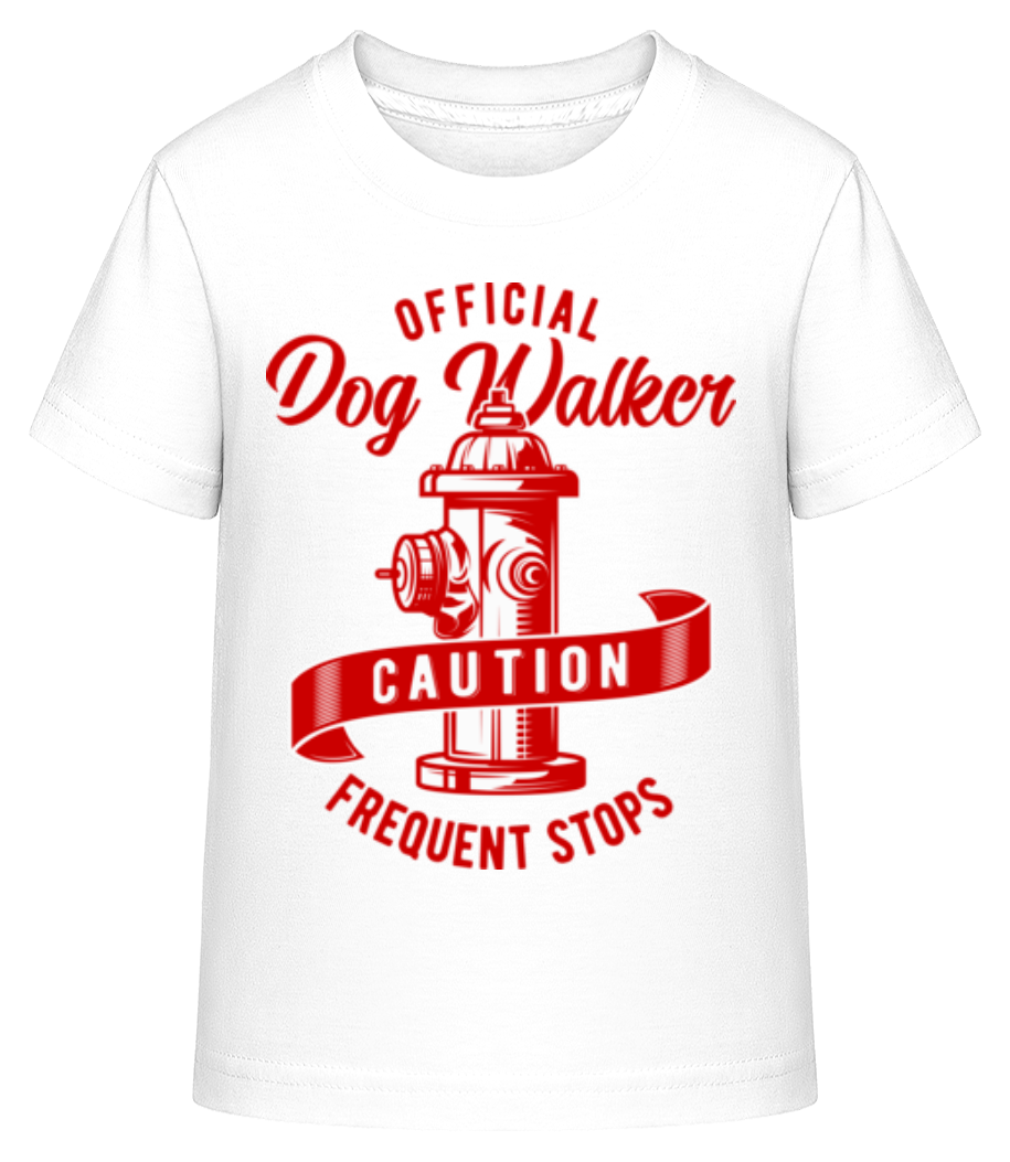 Aperçu: Official Dog Walker - T-shirt shirtinator Enfant - Blanc - Devant