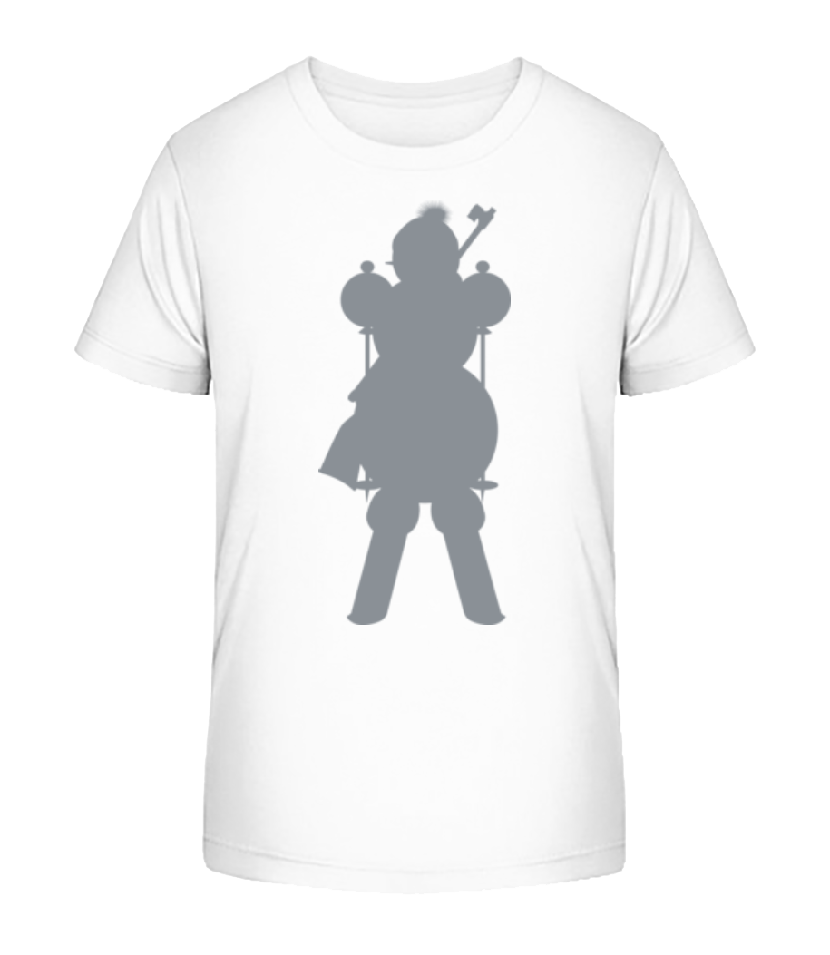 Aperçu: Ski Snowman Grey - T-shirt bio Enfant Stanley Stella 2.0 - Blanc - Devant