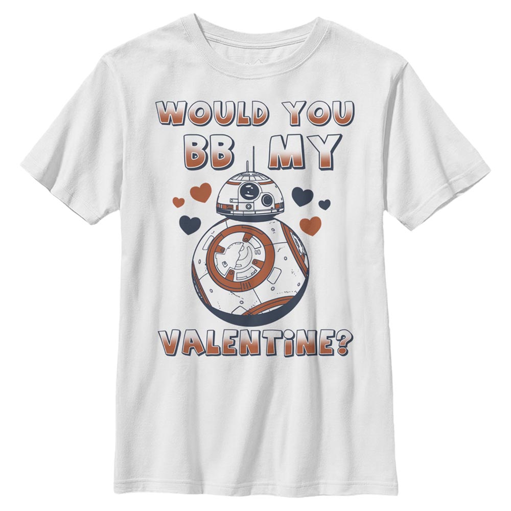 Star Wars - Le Réveil de la Force - BB-8 BB My Valentine - Valentine's Day - Enfant T-shirt - Blanc - Devant