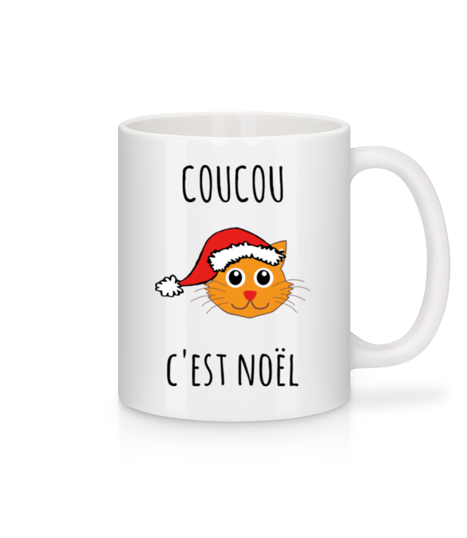 Coucou C'est Noël · Mug en céramique blanc