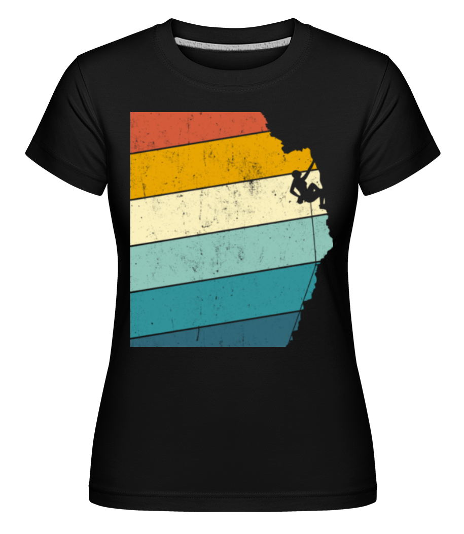 Aperçu: Grimpeur Rétro Femme -  T-shirt Shirtinator femme - Noir - Devant