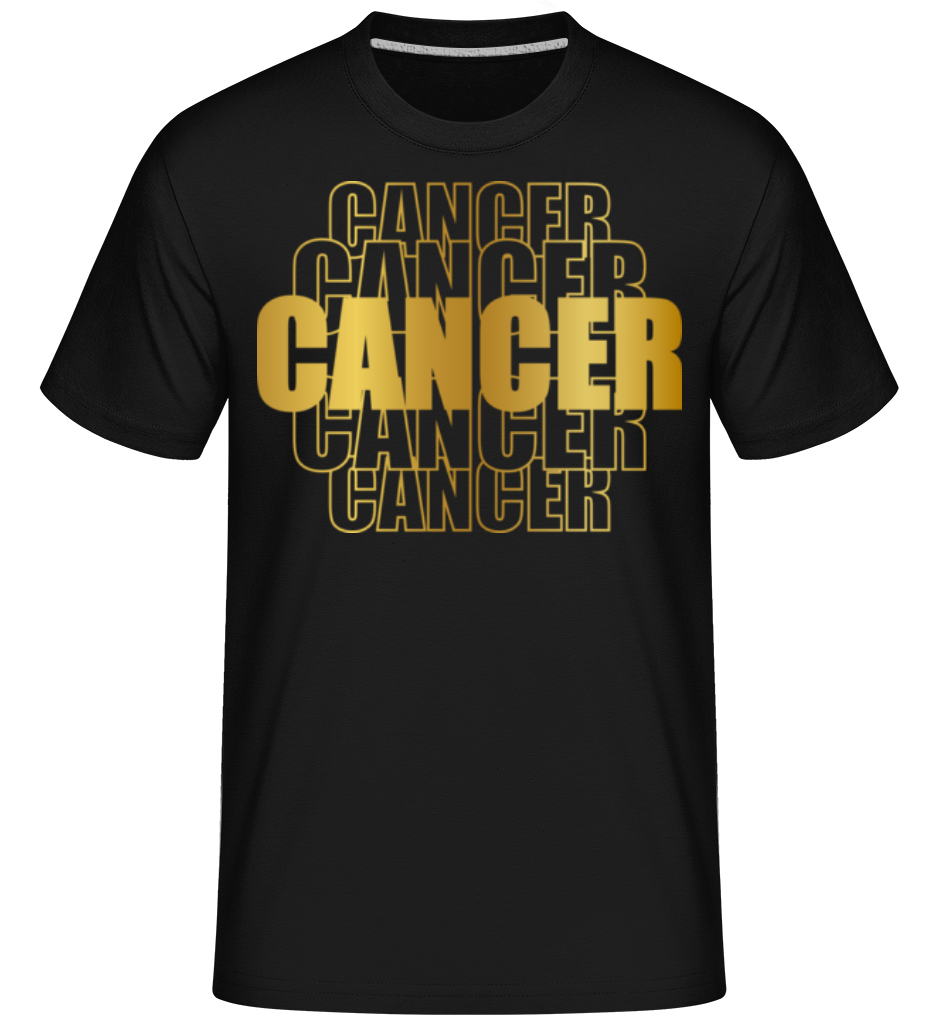 Écriture Doré Astrologique Cancer ·  T-Shirt Shirtinator homme