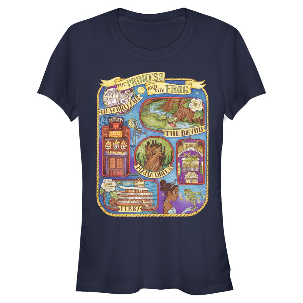 Disney - La princesse et la grenouille - Photo de groupe Map - Femme T-shirt