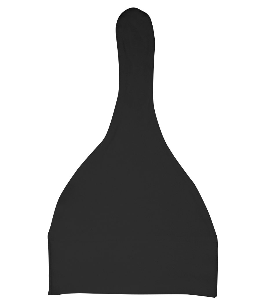Bonnet bébé bio - Noir - Derrière