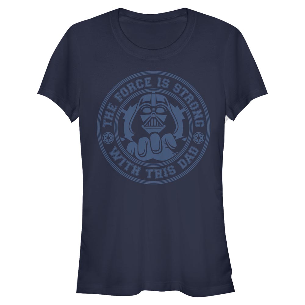 Aperçu: Star Wars - Darth Vader Vader Dad - Father's Day - Femme T-shirt - Bleu marine - Devant