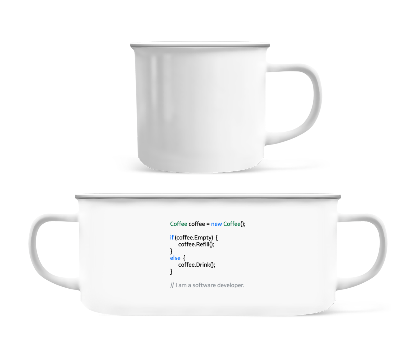 Coffee Loop · Tasse Émaillée