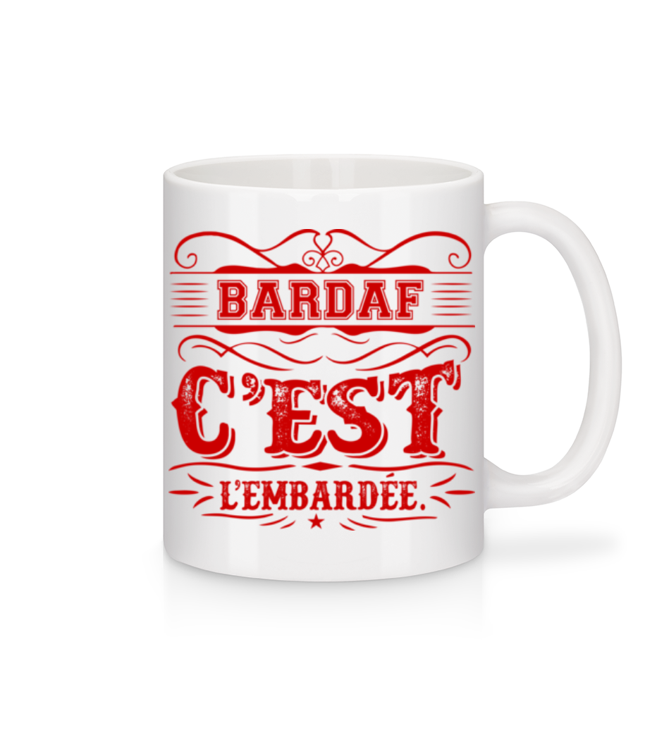 Bardaff C'Est L'embardée · Mug en céramique blanc