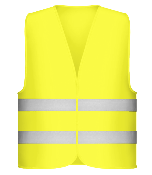 Gilet de sécurité - Jaune fluo - Devant