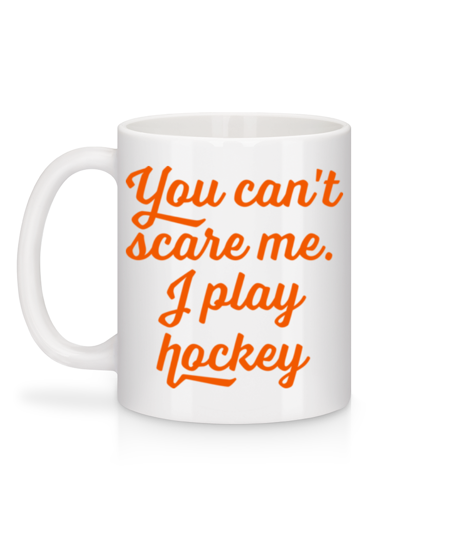 Aperçu: I Play Hockey - Mug en céramique blanc - Blanc - Derrière