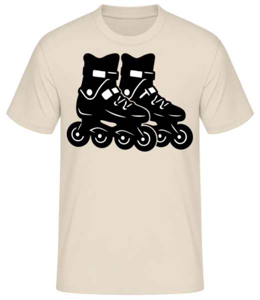 Patins à Roulettes - T-shirt standard Homme - Crème - Devant